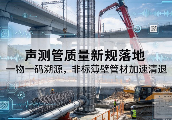 色达声测管质量新规落地，一物一码溯源，非标薄壁管材加速清退